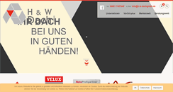 Desktop Screenshot of h-w-dachgmbh.de